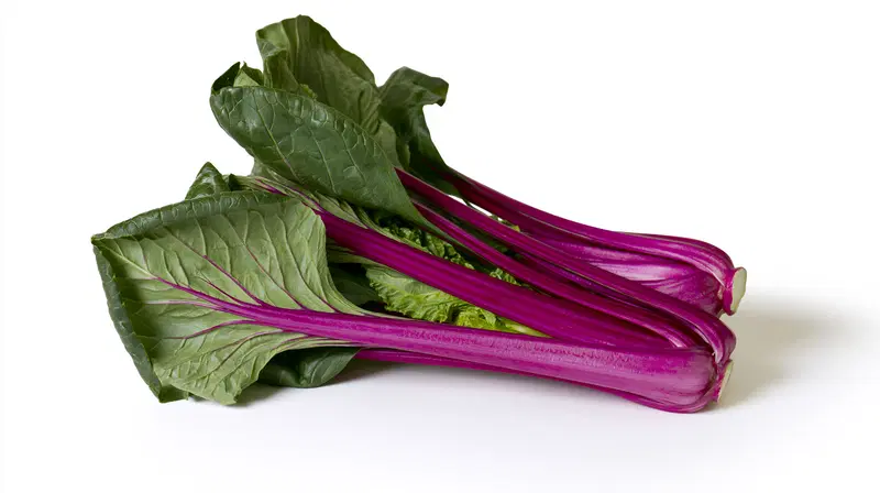 Close-up photography of vibrant fresh leafy green and purple vegetables