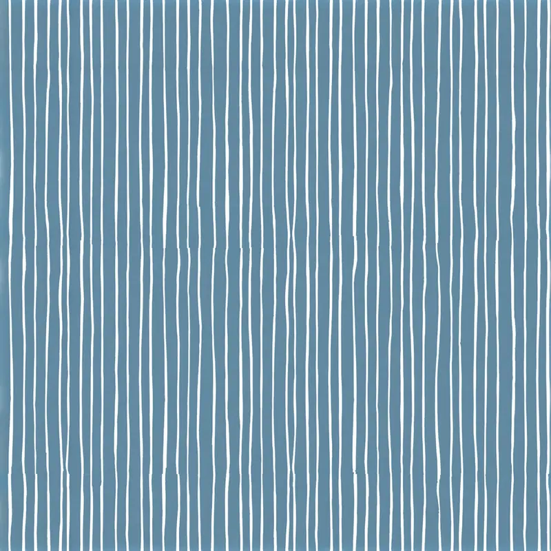 Minimalist blue and white vertical stripe modern wall art design