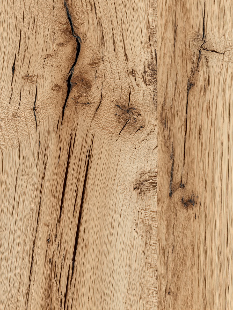 Close-up of a wooden surface showing detailed grain patterns and warm brown earth tones
