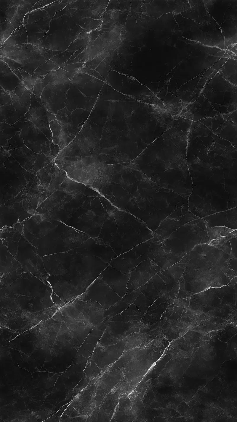 Abstract black and white marble texture art print with intricate veining