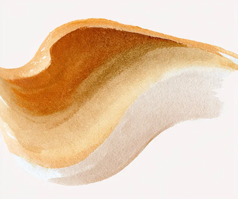 Abstract Earth Tone Watercolor Brush Stroke Art Print