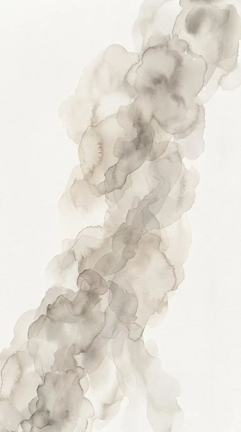 Soft neutral abstract minimalist watercolor art with beige and gray tones