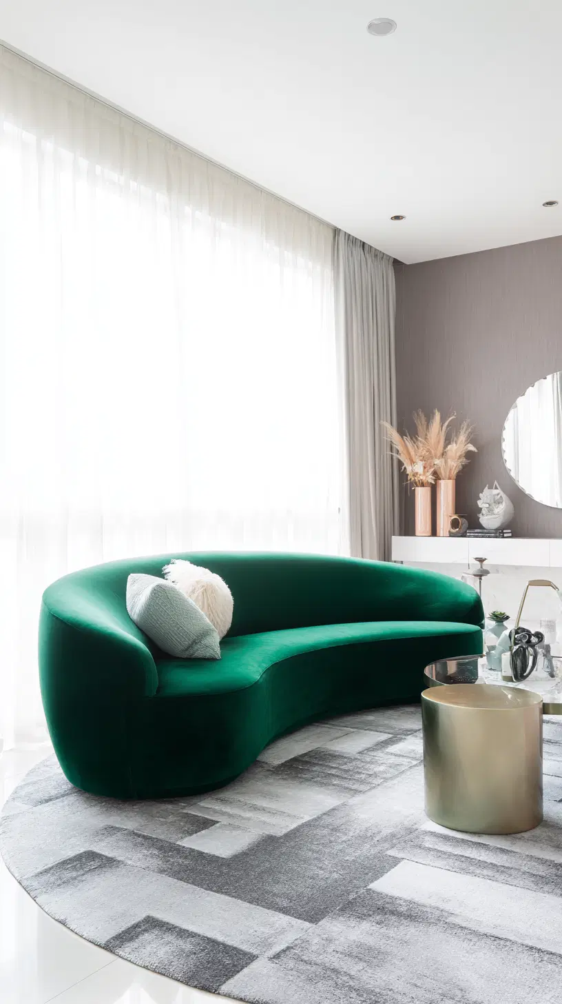 Statement sofa in a modern living room — photo 1