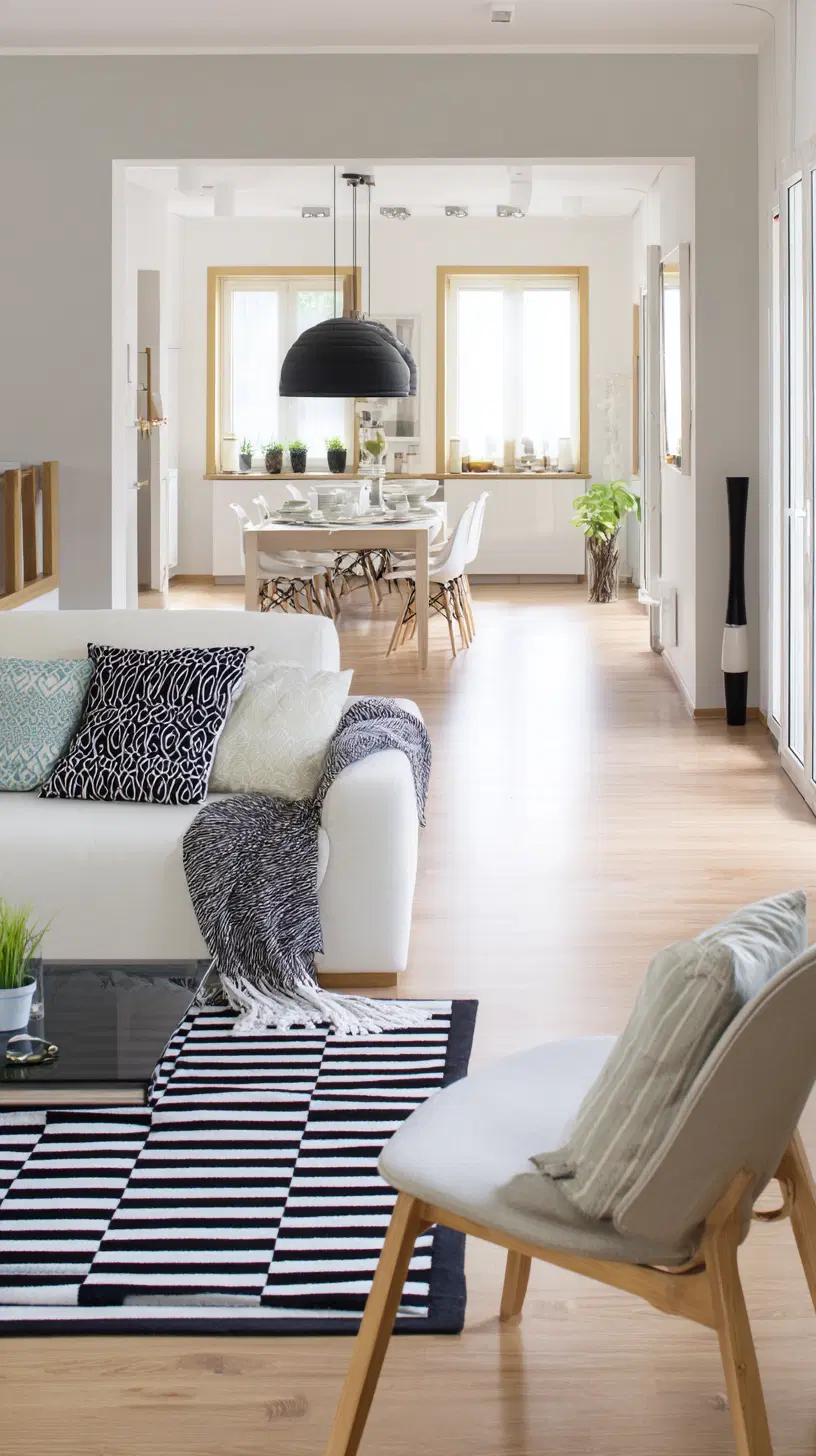 Open layout modern living room — photo 2