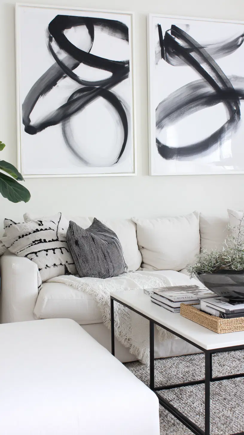 Modern living room wall art — photo 1