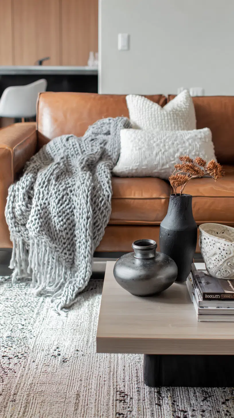 Textured modern living room — photo 1