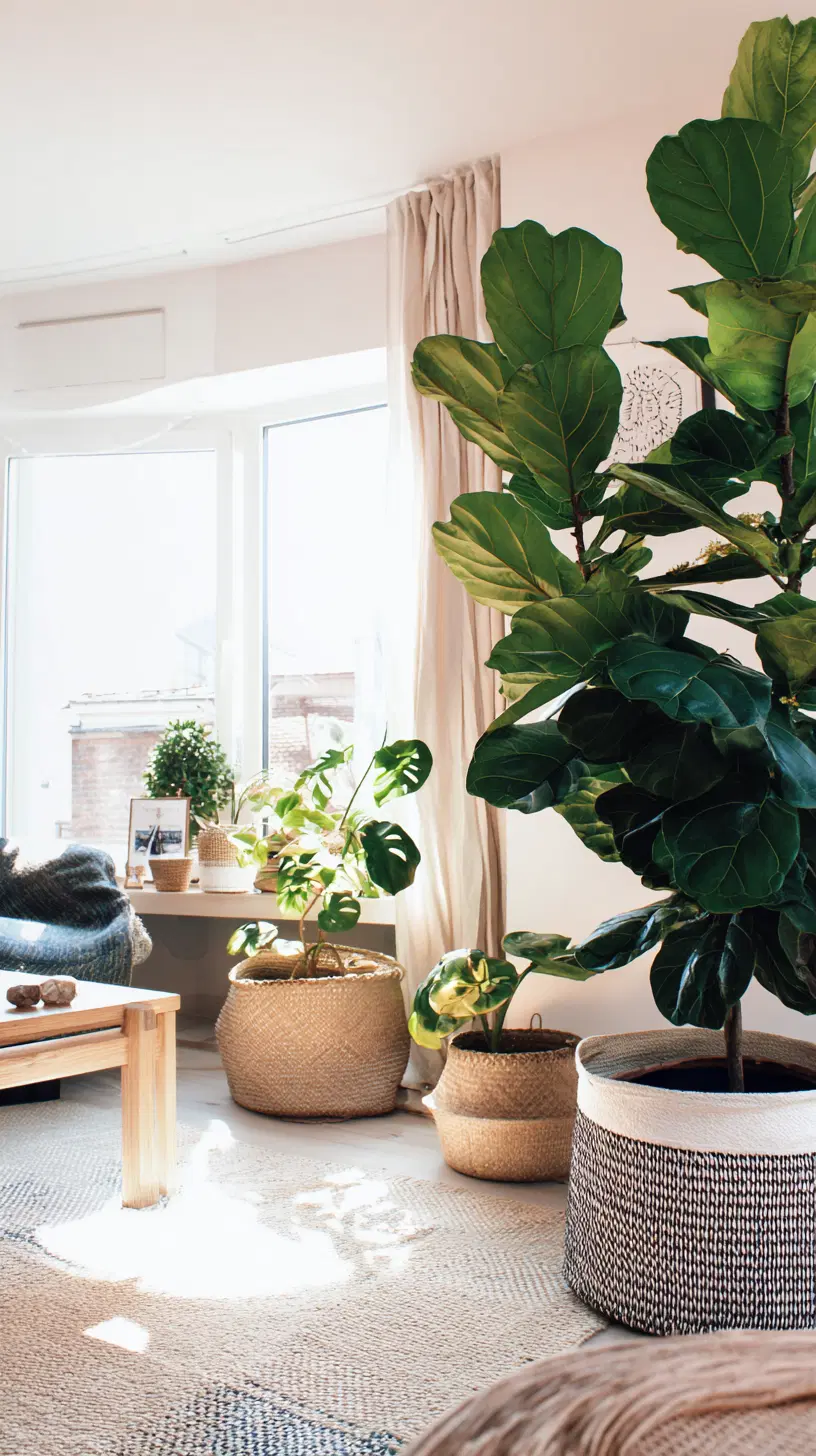 Indoor plants in a modern living room — photo 3