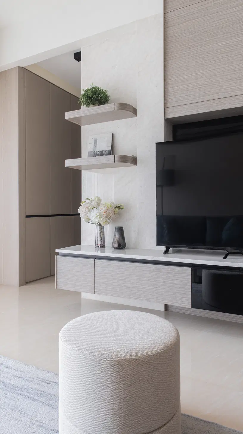 Storage solutions for a modern living room — photo 1