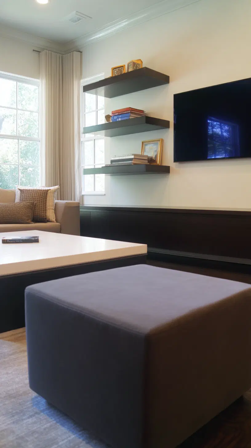 Storage solutions for a modern living room — photo 2