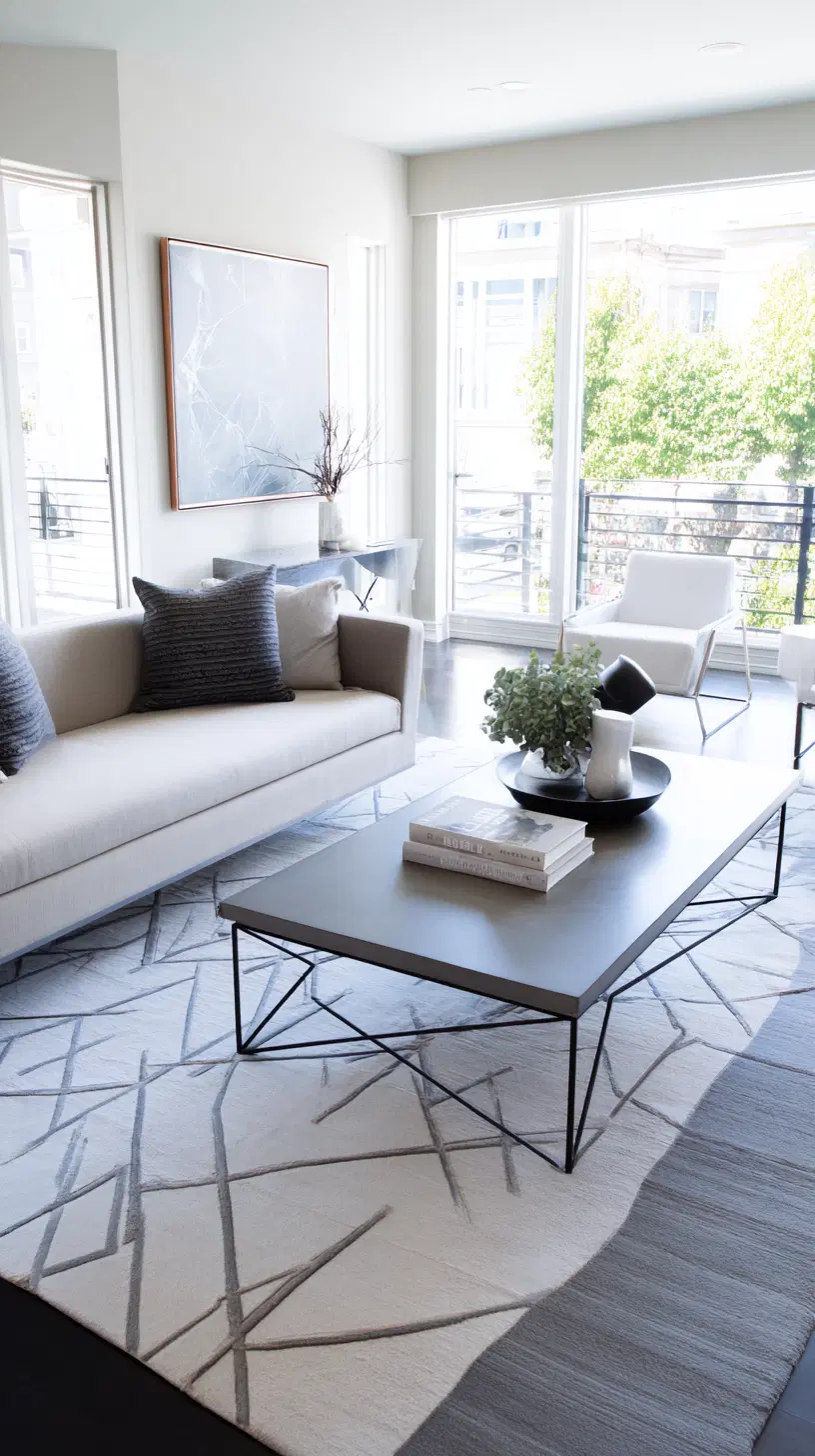 Modern rug for a living room — photo 1