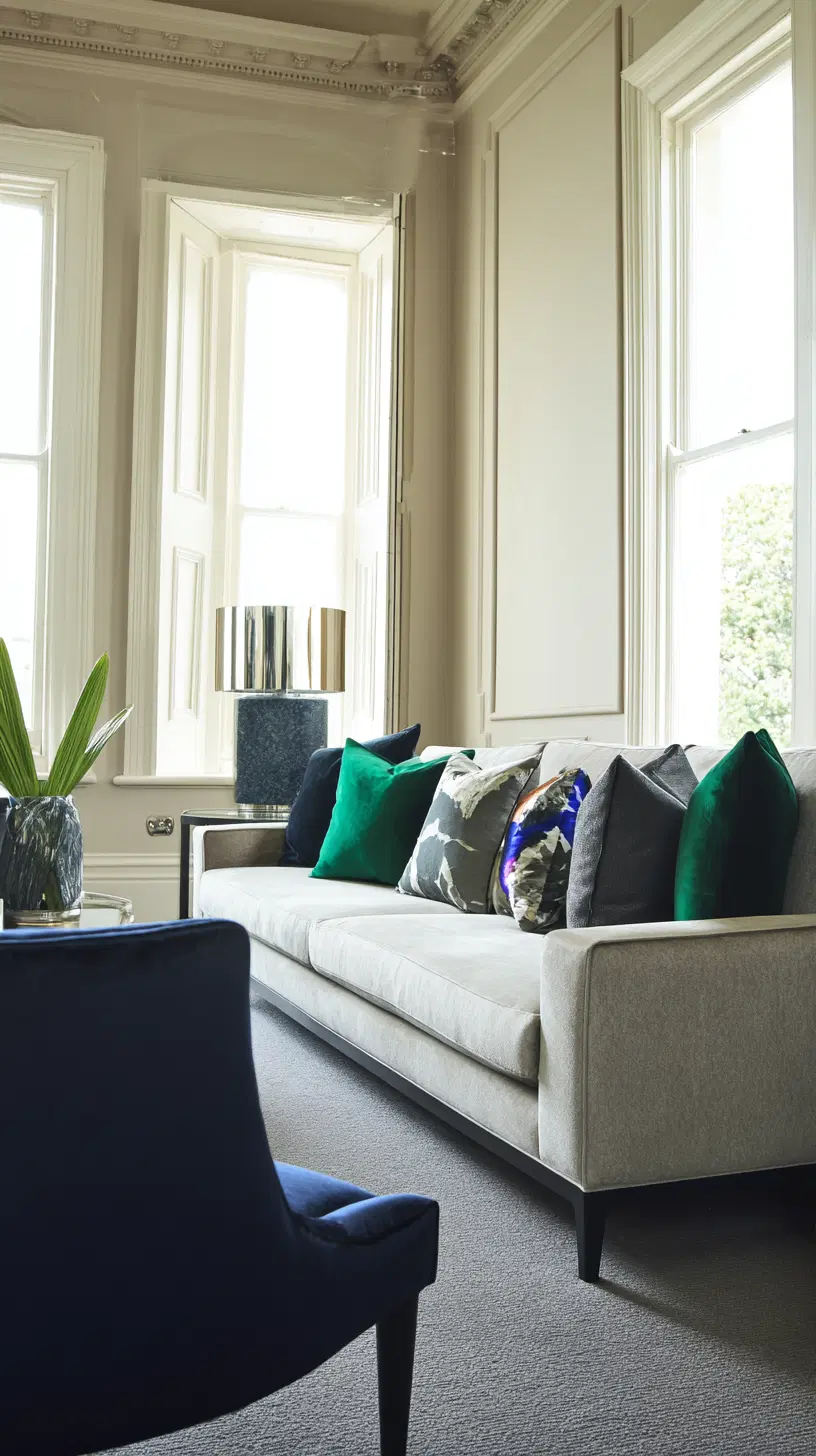 Modern living room neutral accents — photo 2