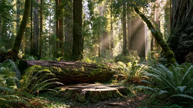 Ancient Redwoods in the Sunlight: Nature's Timeless Legacy