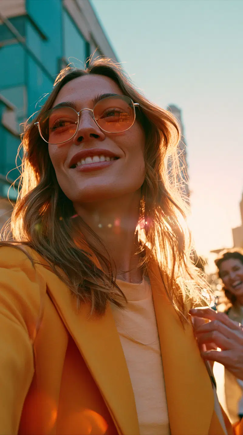 Cinematic Urban Lifestyle at Golden Hour