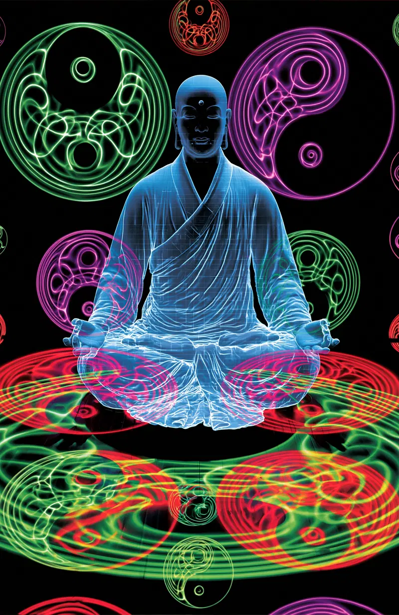 Holographic Meditation with Vibrating Yin-Yangs