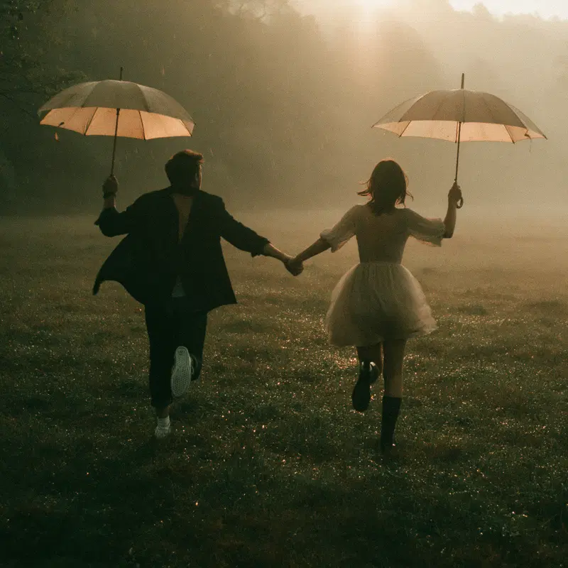Romantic Wedding Pre Shoot with a Misty Evening Glow