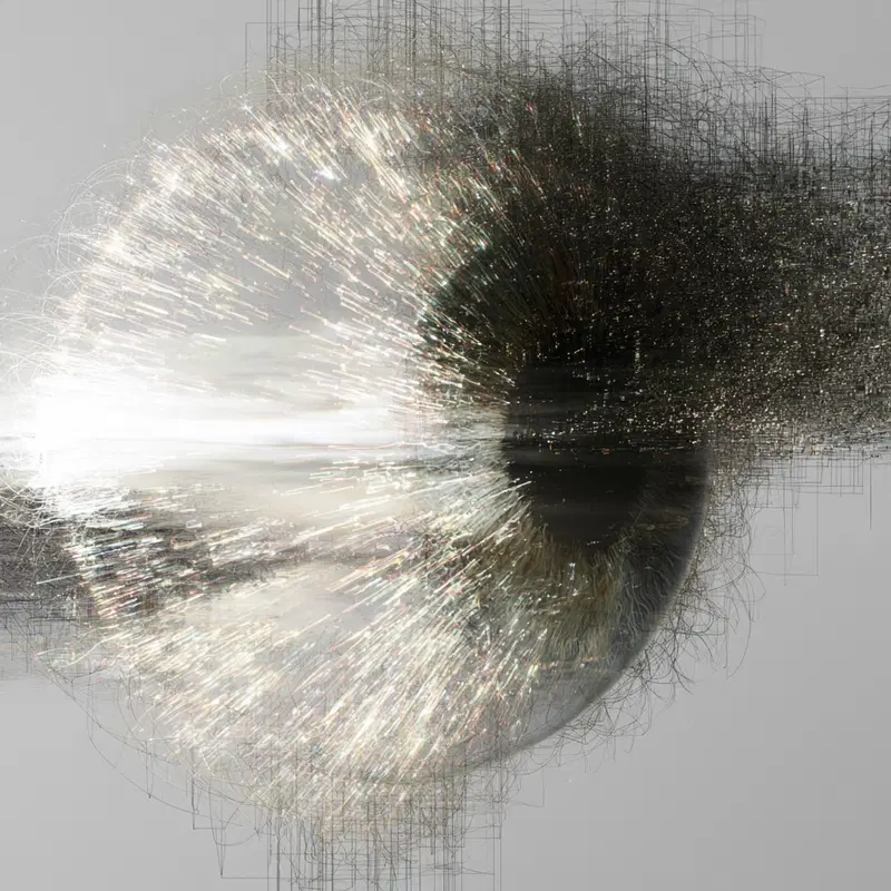 Ethereal Iris World - A Glimpse into the Eye of the Universe