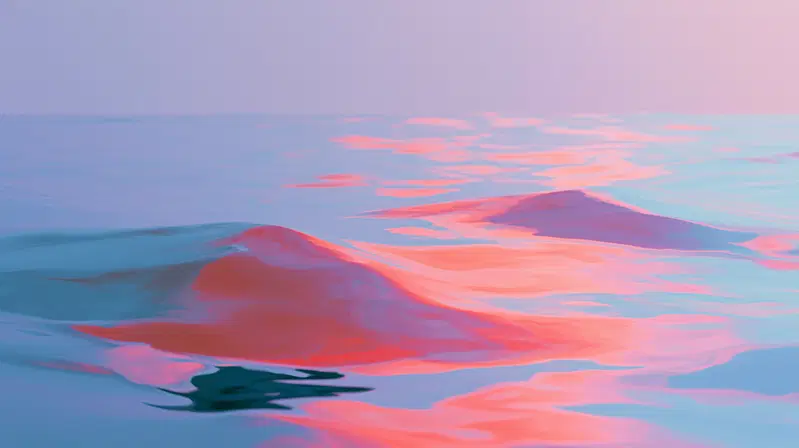 Vibrant Blurred Gradient Surface with Blue and Red Hues